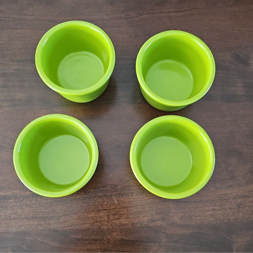 CHANTAL RAMEKINS CUSTARD CUPS  Lime Green